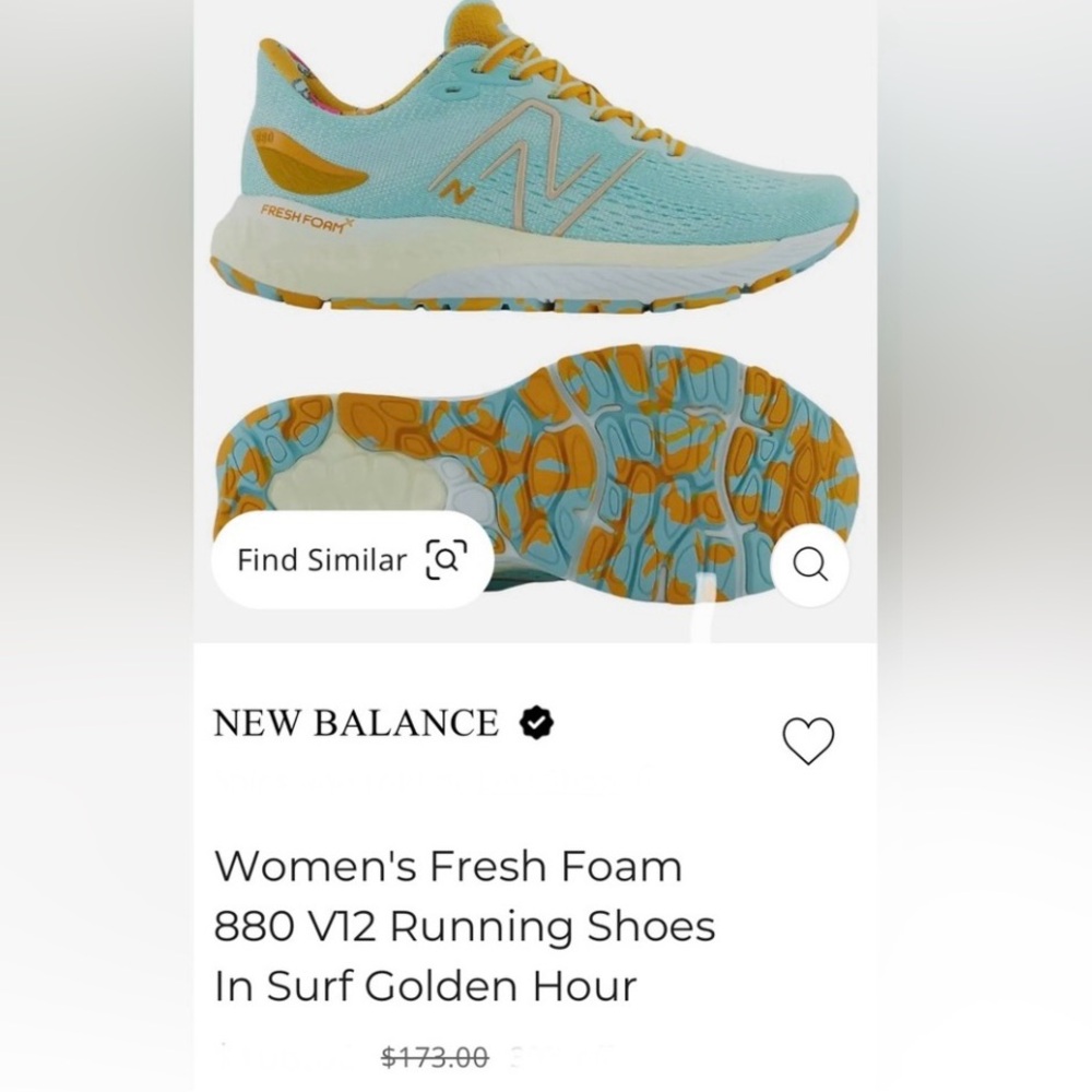 New Balance NWOT Fresh Foam X 880 V12 Running Shoes Unisex Women’s 14 Men’s 12.5 - Picture 13 of 15